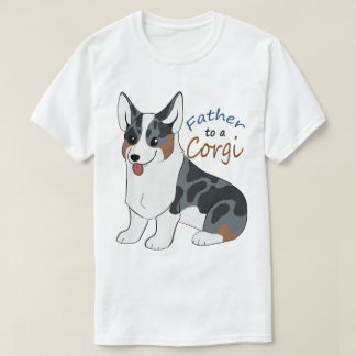 Vader voor een blauwe kool Corgi T-shirt