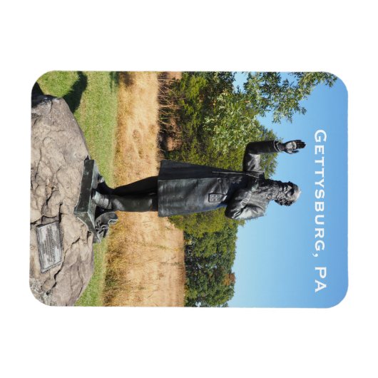 Vader William Corby standbeeld in Gettysburg PA Magneet (Horizontaal)