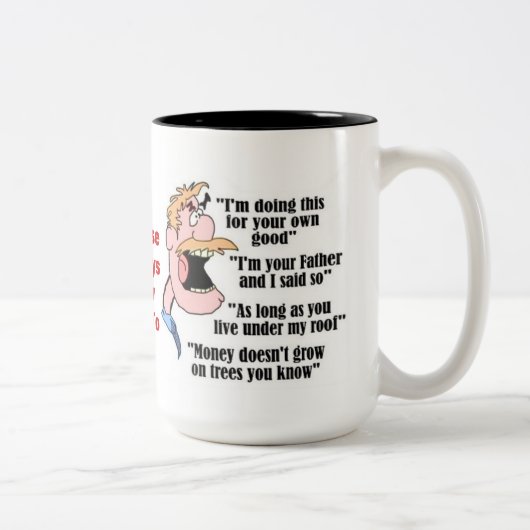 Vader Wisdom Tweekleurige Koffiemok (Rechts)