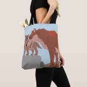 Vader Wolf en Pup Tote Bag (Dichtbij)