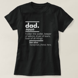 Vader Woordenboek Definitie - Grappig Vadersdag Ca T-shirt