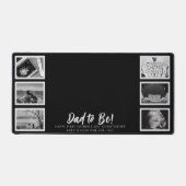 Vader wordt 1e Vaderdag 6 Photo Collage Zwart Bureaumat (Voorkant)