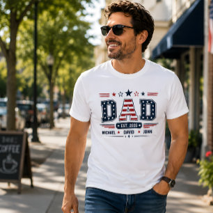 Vader wordt 2026 Amerikaanse patriottische vlag Aa T-shirt