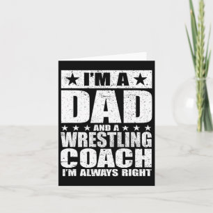 Vader Wrestling Coach Coaches Vaderdag Shirten GIF Kaart
