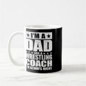 Vader Wrestling Coach Coaches Vaderdag Shirten GIF Koffiemok (Links)