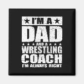 Vader Wrestling Coach Coaches Vaderdag Shirten GIF Magneet (Voorkant)