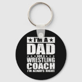 Vader Wrestling Coach Coaches Vaderdag Shirten GIF Sleutelhanger (Voorkant)