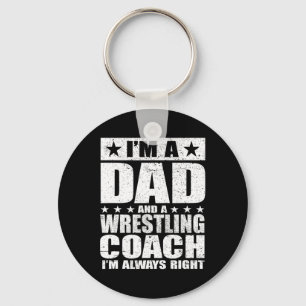 Vader Wrestling Coach Coaches Vaderdag Shirten GIF Sleutelhanger