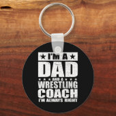 Vader Wrestling Coach Coaches Vaderdag Shirten GIF Sleutelhanger (Voorkant)