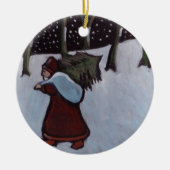 (Vader xmas Ornament) Keramisch Ornament (Voorkant)