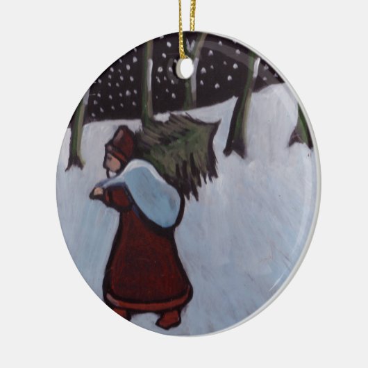 (Vader xmas Ornament) Keramisch Ornament (Links)