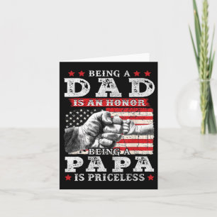 Vader zijn is een eer Papa zijn is onbetaalbaar Va Kaart
