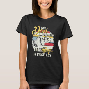 Vader zijn is een eer Papa zijn is onbetaalbaar Va T-shirt