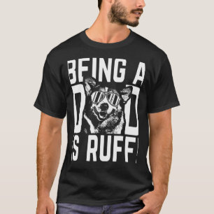 Vader Zijn Is Moeilijk Corgi Pup Vader T-shirt