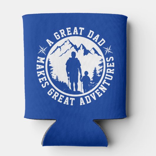 Vader & Zoon Avontuur | VADERDAG | Blauw Blikjeskoeler (Achterkant)