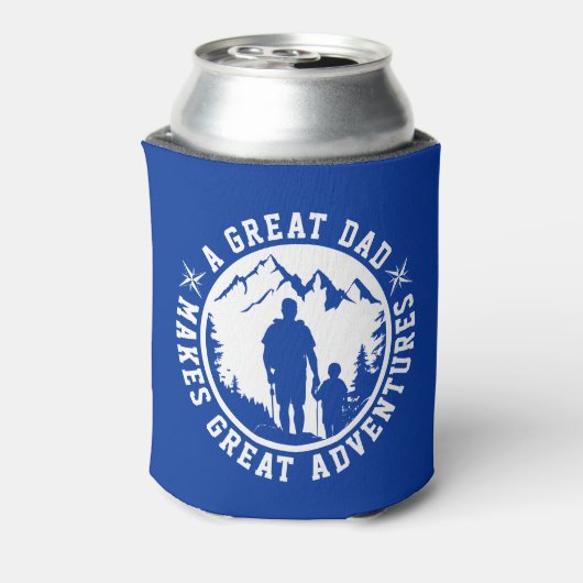 Vader & Zoon Avontuur | VADERDAG | Blauw Blikjeskoeler (Blikje Achterkant)