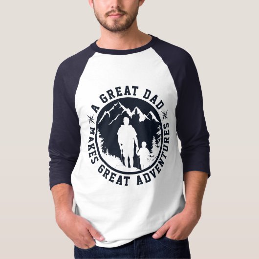 Vader & Zoon Avontuur | VADERDAG | Marine T-shirt (Voorkant)