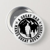 Vader & Zoon Avontuur | VADERDAG | Ronde Button 7,6 Cm (Voorkant /achterkant)