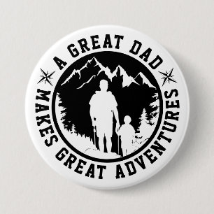 Vader & Zoon Avontuur   VADERDAG   Ronde Button 7,6 Cm