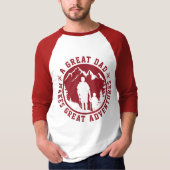 Vader & Zoon Avontuur | VADERDAG | Rood T-shirt (Voorkant)