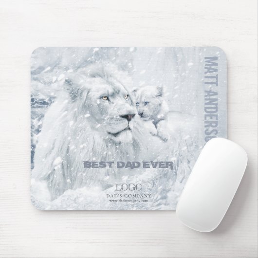 Vader & zoon / Beste vader, witte luis & kraak op  Muismat (Met muis)