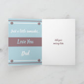 Vader & Zoon beste vrienden blauw en bruin Kaart (Binnen)