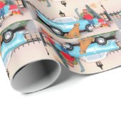 Vader/Zoon-bontijd - Winterbusscène - #2 Cadeaupapier (Rol Hoek)