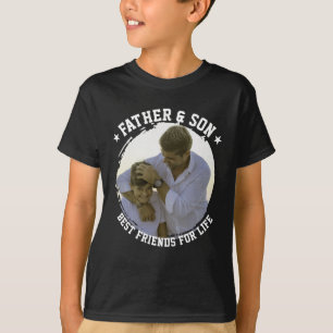 Vader & Zoon Custom Foto Beste Vriend Vaderdag T-shirt