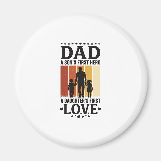 Vader Zoon Eerste Held Dochter Eerste Liefde Vinta Magneet (Voorkant)