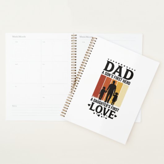 Vader Zoon Eerste Held Dochter Eerste Liefde Vinta Planner (Display)