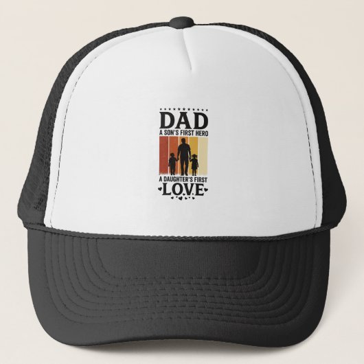 Vader Zoon Eerste Held Dochter Eerste Liefde Vinta Trucker Pet (Voorkant)