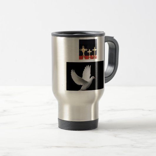 Vader, zoon en Heilige Geest Reisbeker (Voorkant rechts)