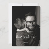 Vader, zoon en huishond | WATERVERF | VADERDAG Feestdagenkaart (Achterkant)