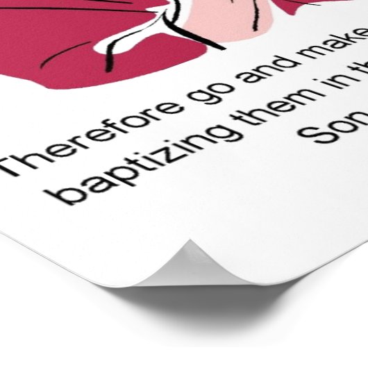 Vader, zoon, Heilige Geest poster (Hoek)