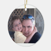 vader/zoon keramisch ornament (Links)