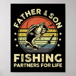 Vader Zoon Matching Vis-shirt Grappige B Vis Papa Poster