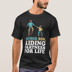 Vader Zoon Riding Partners voor het leven T-shirt