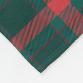 Vader zoon rood groen aangepaste foto fleece deken (Hoek)