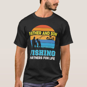 Vader Zoon visserspartners Visser Fisher Dad T-shirt
