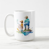 Vader Zoon Vist herinneringen | Hou van je vader Koffiemok (Links)