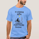 Vader zoon Vist partners T-shirt (Voorkant)