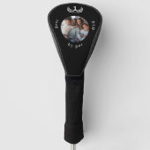 Vader zwart wit foto golfheadcover (Voorkant)