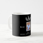 Vader zwart wit namen foto koffiemok (Voorkant links)