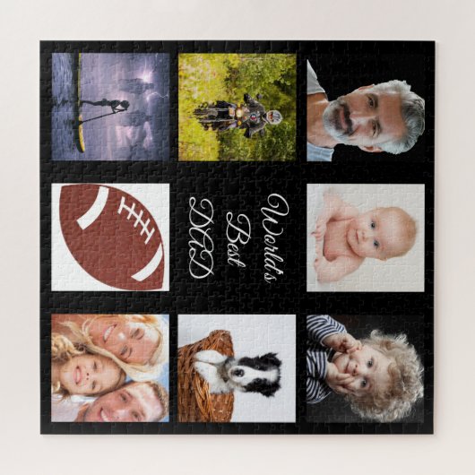 Vader zwarte foto legpuzzel (Horizontaal)