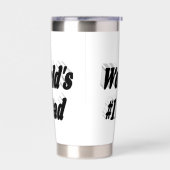 Vader zwarte tekst Vaderdag Geïsoleerde Drinkbeker (Links)