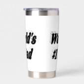 Vader zwarte tekst Vaderdag Geïsoleerde Drinkbeker (Rechts)