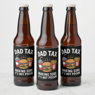 Vaderbelasting Zorgen dat het geen gif is Vaderdag Bier Etiket