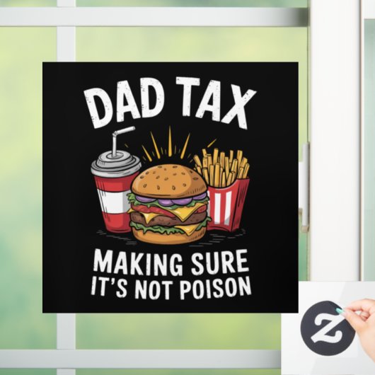 Vaderbelasting zorgen dat het niet giftig is Vader Raamsticker (Huis)