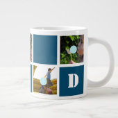 Vaderdag 10 Foto's Pap Collage Mok (Rechts)