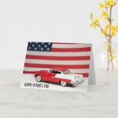 Vaderdag 1955 Chevy Auto Kaart (Gele Bloem)